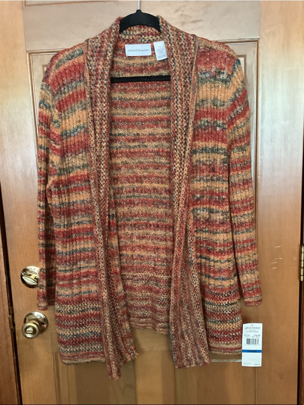 Alfred Dunner Open Front Cardigan Sweater